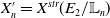 upper X prime Subscript n Baseline equals upper X Superscript s t r Baseline left parenthesis upper E 2 divided by double struck upper L Subscript n Baseline right parenthesis