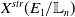 upper X Superscript s t r Baseline left parenthesis upper E 1 divided by double struck upper L Subscript n Baseline right parenthesis