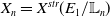 upper X Subscript n Baseline equals upper X Superscript s t r Baseline left parenthesis upper E 1 divided by double struck upper L Subscript n Baseline right parenthesis
