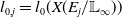 l Subscript 0 comma j Baseline equals l 0 left parenthesis upper X left parenthesis upper E Subscript j Baseline divided by double struck upper L Subscript normal infinity Baseline right parenthesis right parenthesis
