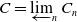 upper C equals ModifyingBelow limit With left arrow Underscript n Endscripts upper C Subscript n