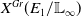 upper X Superscript upper G r Baseline left parenthesis upper E 1 divided by double struck upper L Subscript normal infinity Baseline right parenthesis