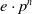 e dot p Superscript n