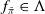 f Subscript pi overtilde Baseline element of normal upper Lamda