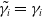 gamma overtilde Subscript i Baseline equals gamma Subscript i