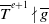 upper T overbar Superscript e plus 1 Baseline does not divide g overbar