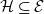 script upper H subset of or equal to script upper E