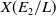 upper X left parenthesis upper E 2 divided by upper L right parenthesis
