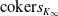 coker s Subscript upper K Sub Subscript normal infinity Subscript Baseline