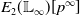 upper E 2 left parenthesis double struck upper L Subscript normal infinity Baseline right parenthesis left bracket p Superscript normal infinity Baseline right bracket