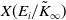upper X left parenthesis upper E Subscript i Baseline divided by upper K overtilde Subscript normal infinity Baseline right parenthesis