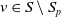 v element of upper S minus upper S Subscript p