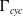 normal upper Gamma Subscript c y c