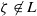 zeta not an element of upper L