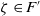 zeta element of upper F prime
