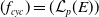 left parenthesis f Subscript c y c Baseline right parenthesis equals left parenthesis script upper L Subscript p Baseline left parenthesis upper E right parenthesis right parenthesis