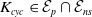 upper K Subscript c y c Baseline element of script upper E Subscript p intersection script upper E Subscript n s