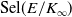 Sel left parenthesis upper E divided by upper K Subscript normal infinity Baseline right parenthesis