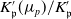 upper K prime Subscript German p Baseline left parenthesis mu Subscript p Baseline right parenthesis divided by upper K prime Subscript German p