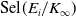 Sel left parenthesis upper E Subscript i Baseline divided by upper K Subscript normal infinity Baseline right parenthesis