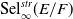 Sel Subscript normal infinity Superscript s t r Baseline left parenthesis upper E divided by upper F right parenthesis
