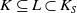 upper K subset of or equal to upper L subset of upper K Subscript upper S