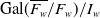 Gal left parenthesis upper F Subscript w Baseline overbar divided by upper F Subscript w Baseline right parenthesis divided by upper I Subscript w Baseline