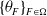 left brace theta Subscript upper F Baseline right brace Subscript upper F element of normal upper Omega