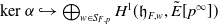 kernel alpha right arrow with hook circled plus Underscript w element of upper S Subscript upper F comma p Baseline Endscripts upper H Superscript 1 Baseline left parenthesis German h Subscript upper F comma w Baseline comma ModifyingAbove upper E With tilde left bracket p Superscript normal infinity Baseline right bracket right parenthesis