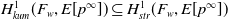 upper H Subscript k u m Superscript 1 Baseline left parenthesis upper F Subscript w Baseline comma upper E left bracket p Superscript normal infinity Baseline right bracket right parenthesis subset of or equal to upper H Subscript s t r Superscript 1 Baseline left parenthesis upper F Subscript w Baseline comma upper E left bracket p Superscript normal infinity Baseline right bracket right parenthesis