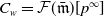 upper C Subscript w Baseline equals script upper F left parenthesis German m overbar right parenthesis left bracket p Superscript normal infinity Baseline right bracket