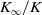 upper K Subscript normal infinity Baseline divided by upper K