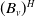 left parenthesis upper B Subscript v Baseline right parenthesis Superscript upper H