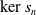 kernel s Subscript n