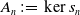 upper A Subscript n Baseline colon equals kernel s Subscript n Baseline
