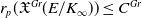 r Subscript p Baseline left parenthesis German upper X Superscript upper G r Baseline left parenthesis upper E divided by upper K Subscript normal infinity Baseline right parenthesis right parenthesis less than or equals upper C Superscript upper G r