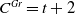 upper C Superscript upper G r Baseline equals t plus 2