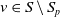 v element of upper S minus upper S Subscript p