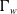 normal upper Gamma Subscript w
