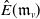 ModifyingAbove upper E With caret left parenthesis German m Subscript v Baseline right parenthesis
