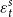 epsilon Subscript t Superscript s