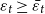 epsilon Subscript t Baseline greater than or equals epsilon overbar Subscript t