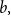 b comma