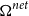 normal upper Omega Superscript n e t