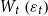 upper W Subscript t Baseline left parenthesis epsilon Subscript t Baseline right parenthesis