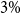 3 percent sign