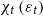chi Subscript t Baseline left parenthesis epsilon Subscript t Baseline right parenthesis