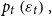 p Subscript t Baseline left parenthesis epsilon Subscript t Baseline right parenthesis comma
