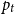 p Subscript t