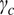 gamma Subscript c